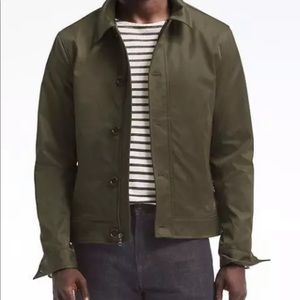 Banana Republic Water-Resistant Cabot Short Zip Jacket Olive, sz M
